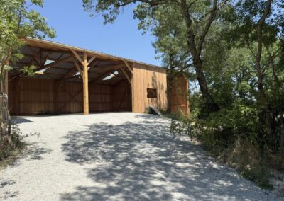 Hangar de stockage de blé pour un boulanger