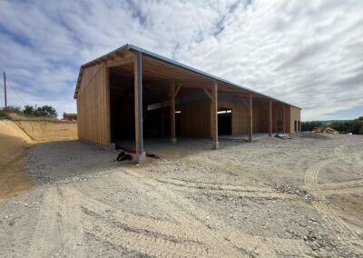 Bâtiment agricole pour un apiculteur